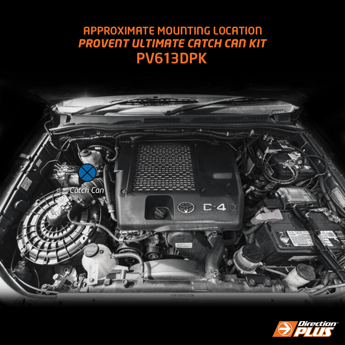 Direction Plus Provent Oil Separator Suitable For Toyota Hilux 2011-15 Vigo (N70) - PV613DPK